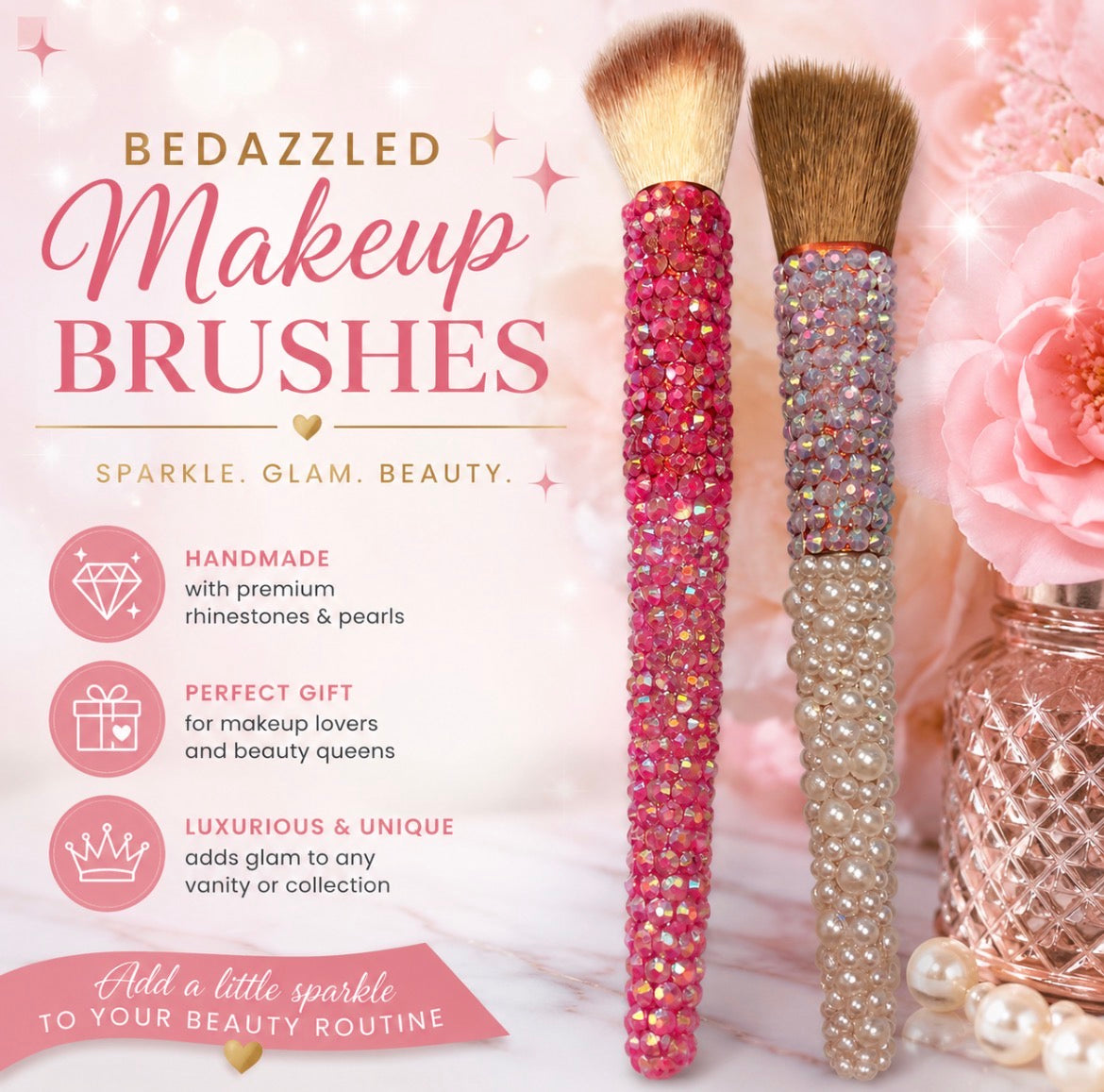 Bedazzled Make up Brush